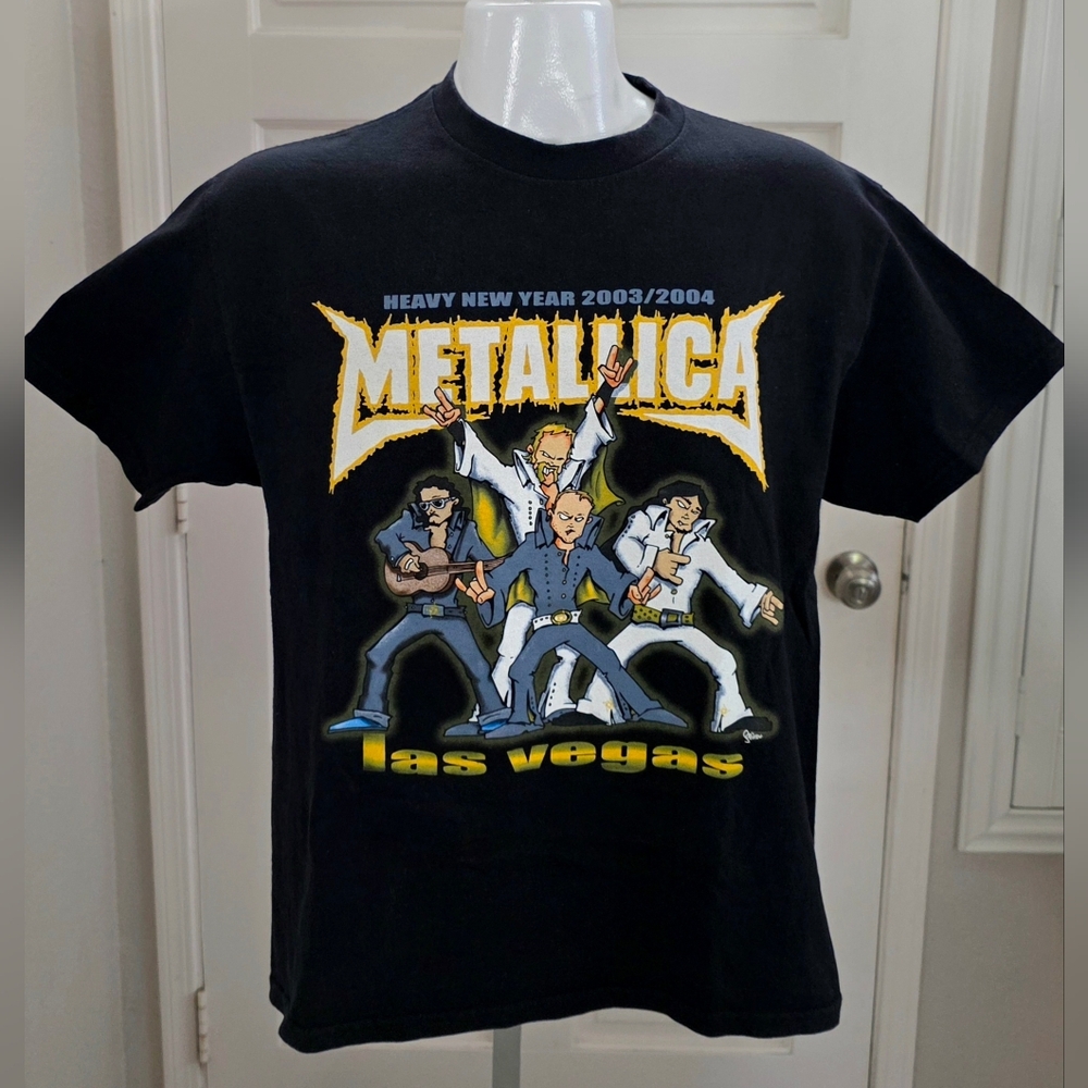 Metallica Shirt Large 2003 Heavy Metal New Year Las Vegas Joint RARE OOP HTF con